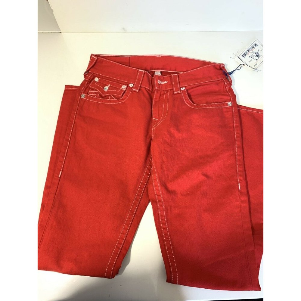 NWT True Religion Jeans Size 30 Red Color For Men - Picture 3 of 7